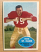 Bob St. Clair 1960 Topps Football Card #118, EX