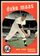 1959 Topps #167 Duke Maas New York Yankees EX-EXMINT NO RESERVE!