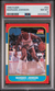 1986-87 FLEER BASKETBALL CARD #54 MARQUES JOHNSON RC ROOKIE CARD PSA 8
