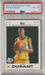 2007 Topps - KEVIN DURANT - RC ROOKIE CARD #2 - PSA 8 - Seattle Supersonics