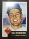 John Rutherford 1953 Topps Vintage Baseball Card #137 BROOKLYN DODGERS NICE!! 