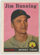 1958 Topps Baseball #115 HOF JIM BUNNING, TIGERS