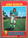 1971 Topps Jim Kiick #186 Miami Dolphins VG