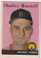 1958 TOPPS CHARLEY MAXWELL DETROIT TIGERS #380 (REVIEW PICS) (VG-EX) JC4128