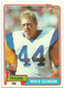 1981 Topps Rookie Football Card #322 Mike Guman / Los Angeles Rams