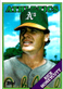 1988 Topps Rick Honeycutt Baseball Card Oakland Athletics #641