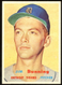 1957 Topps card #338 Jim Bunning, rookie.  Detroit Tigers.  Lower grade.