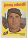 1959 Topps Baseball #377 Johnny Antonelli - San Francisco Giants