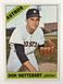 1966 Topps Baseball Card #21 Don Nottebart, Houston Astros Pitcher, Excellent