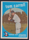 1959 Topps #513 Tom Carroll Kansas City Athletics NM tiny corner ding