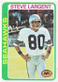 1978 Topps Football #443 Steve Largent Seattle Seahawks