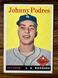 1958 Topps #120 Johnny Podres Los Angeles Dodgers Nice Shape! VG+