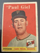 1958 Topps - #308 Paul Giel