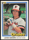 Lenn Sakata #499 1981 Donruss Baltimore Orioles