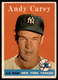 1958 Topps Andy Carey #333 Vg-VgEx