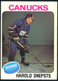 1975-76 O-Pee-Chee Harold Snepsts Rookie RC #396 Vancouver Canucks