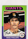 1975 TOPPS MIKE PHILLIPS GIANTS #642 (REVIEW PICS) (VG-EX) (AA)-218
