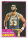 Kareem Abdul-Jabbar 1981-82 Topps Card #20, Los Angeles Lakers, Near Mint NM