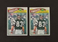 TWO 1977 Topps Football Vince Papale Rookie RC Card #397 Philadelphia Eagles EX+