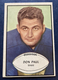 1953 Bowman Football Don Paul #47 Los Angeles Rams  EX