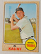 1968 Topps - #240 Al Kaline Tigers Excellent Actual card is scanned.