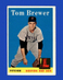 1958 Topps Set-Break #220 Tom Brewer EX-EXMINT *GMCARDS*