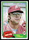 Greg Luzinski Philadelphia Phillies 1981 Topps #270