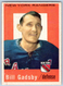 1959-60 Topps Bill Gadsby #62 VG Vintage Hockey Card