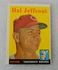 1958 TOPPS MLB BASEBALL CARD #294 HAL JEFFCOAT CINCINNATI REDS  - VGEX MAR127