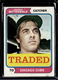 George Mitterwald 1974 Topps #249T Traded Chicago Cubs