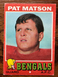 1971 Topps - #72 Pat Matson - Cincinnati Bengals