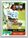 BILLY SIMS 1981 Topps -ROOKIE #100 DETROIT LIONS