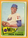 1965 Topps #93 Jack Fisher - New York Mets - Good Condition
