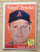 1958 Topps Virgil Trucks Kansas City A’s #277 Pitcher