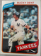 1980 Topps - #60 Bucky Dent Baseball Card