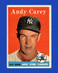 1958 Topps Set-Break #333 Andy Carey VG-VGEX *GMCARDS*
