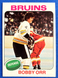 Bobby Orr 1975 Topps #100 Bruins HOF Sharp nice align NEAR MINT 1 home since '75
