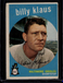 1959 Topps #299 Billy Klaus Trading Card