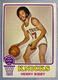 1973-74 TOPPS HENRY BIBBY RC NEW YORK KNICKS #48 EX