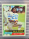 1981 Topps Billy Sims Rookie Card RC #100 Detroit Lions