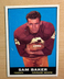 Sam Baker 1961 Topps Card #74, NM, Cleveland Browns