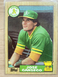 1987 Topps Jose Canseco #620 RC Rookie Cup Oakland Athletics
