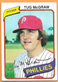 TUG MCGRAW 1980 Topps Baseball Card #655 PHILADELPHIA PHILLIES Free Shipping