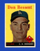 1958 Topps Set-Break #401 Don Bessent EX-EXMINT *GMCARDS*