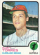 RUSTy TORRES-OF-CLEVELAND INDIANS-1973 TOPPS #571-GREAT SHAPE-HIGH NUMBER
