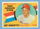 ART MAHAFFEY 1960 TOPPS ROOKIE CARD #138 NO CREASES CLEAN BACK NM RC PHILLIES