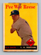 1958 Topps #375 Pee Wee Reese LOW GRADE Los Angeles Dodgers HOF Baseball Card