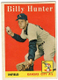 1958 Topps #98 Baseball Card BILLY HUNTER Infield Kansas City Athletics