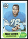 1968 Topps #158 Roger Brown Los Angeles Rams EX-EXMINT NO RESERVE!