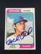 IN PERSON AUTO MIKE PAUL 1974 TOPPS #399 CUBS MLB BASEBALL